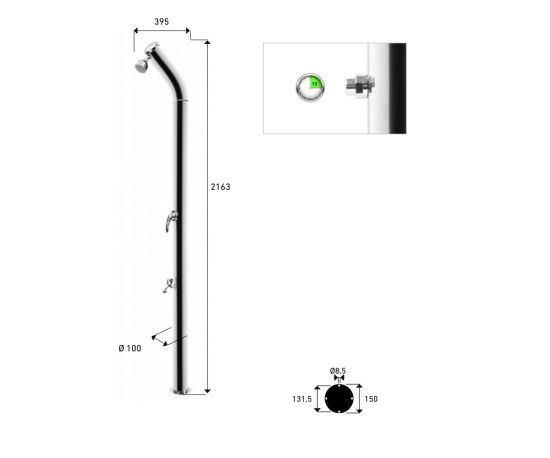 ATI  Doccia In Acciaio Inox e Temporizzatore  un prodotto in offerta al miglior prezzo online