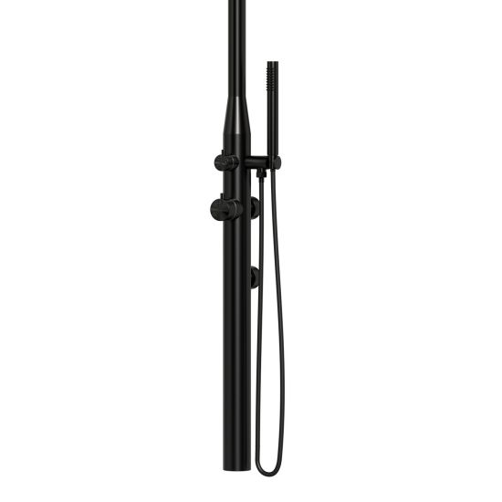 SINED  Black Outdoor Wall Shower In Stainless Steel is a product on offer at the best price