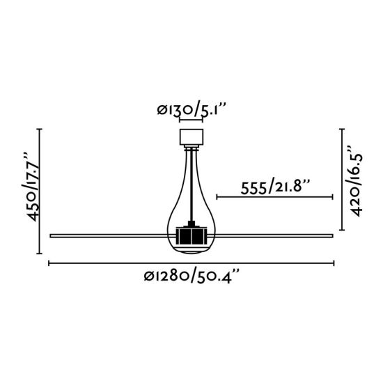 FARO  Dc Ceiling Fan Mini Eterfan Chrome is a product on offer at the best price