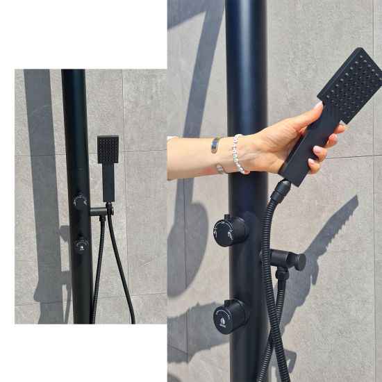 SINED  Ducha Led De Aluminio Negro Con Teleduch es un producto que se ofrecen al mejor precio