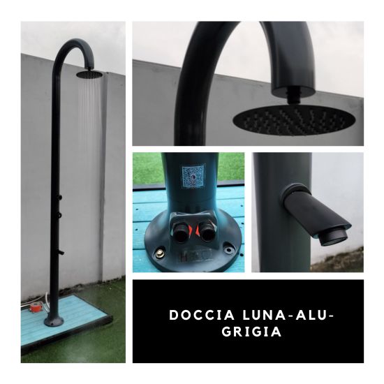 SINED  Doccia Esterna In Alluminio Grigia  un prodotto in offerta al miglior prezzo online