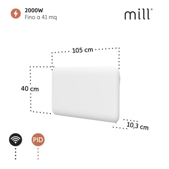 Mill  Convecteur Mural à Faible Consommation d est un produit offert au meilleur prix