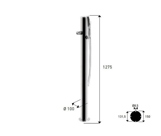 ATI  Minidouche Avec Tuyau Flexible Et Robine est un produit offert au meilleur prix