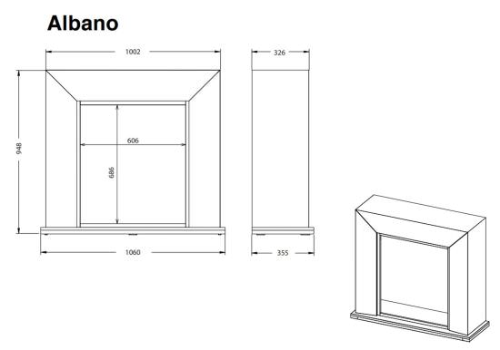 Xaralyn  Caminetto Completo Con Cornice In Legno  un prodotto in offerta al miglior prezzo online