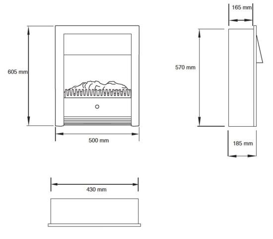 Xaralyn  Electric Fireplace Flush Mount is a product on offer at the best price