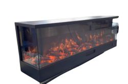 Threesided Electric Fireplace