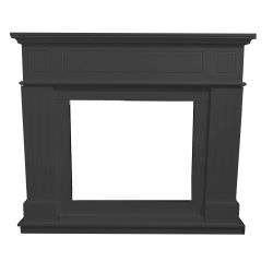 Pienza Fireplace Frame Dark Gray