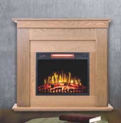 Wood Frame Fireplace Santorini