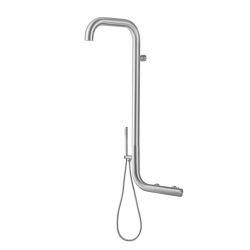 Wall mounted stainless steel showers