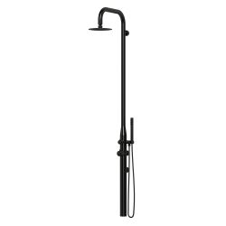 SINED  Black Outdoor Wall Shower In Stainless Steel is a product on offer at the best price