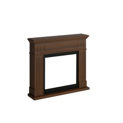 Fine walnut fireplace frame