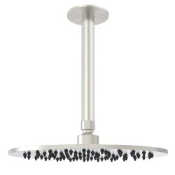 Kit Braccio Soffione Inox 25cm Soffitto