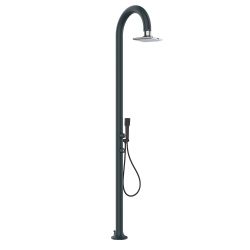 Douche Led En Aluminium Gris Avec Douche 