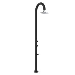 Aluminum Led Outdoor Shower Black