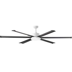 White fan with black blades