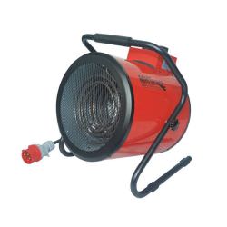 Riscaldatore elettrico trifase MHTeam EH4-05 venduto da MPC SHOP Generatore di aria calda IPX4 doppio elemento riscaldante potenza 2500-5000W adatto ad ambienti di circa 60 m2 con termostato Potenza massima di sviluppo aria calda