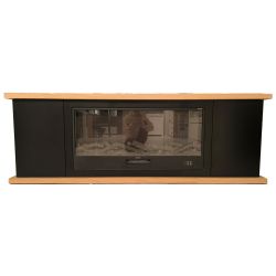 SINED  Mobile In Legno Nero e Camino Elettrico  un prodotto in offerta al miglior prezzo online