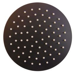 Round Matt Black 6 Inch Shower Head