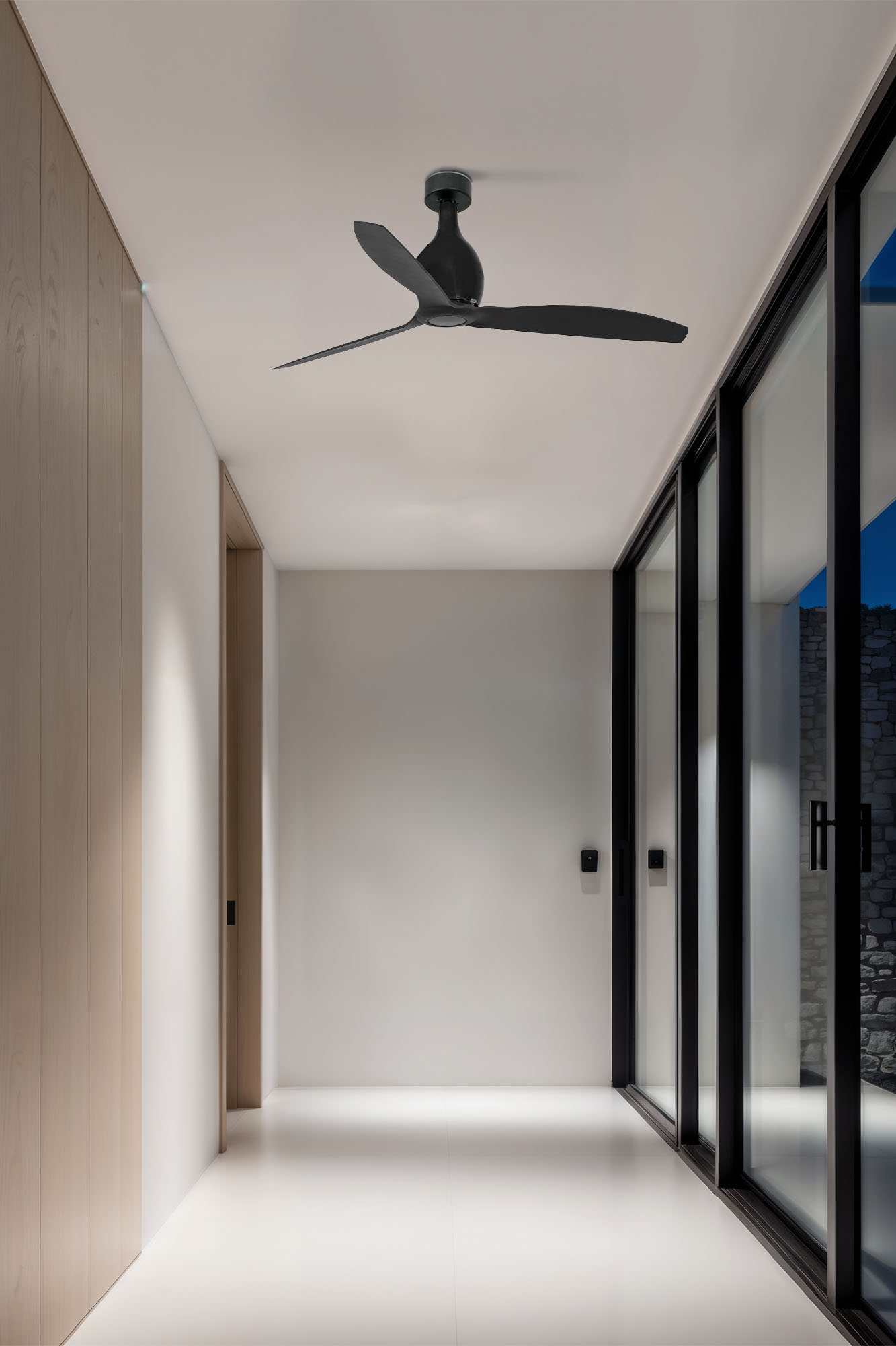 Ventilatore Senza Luce Mini Eterfan Nero