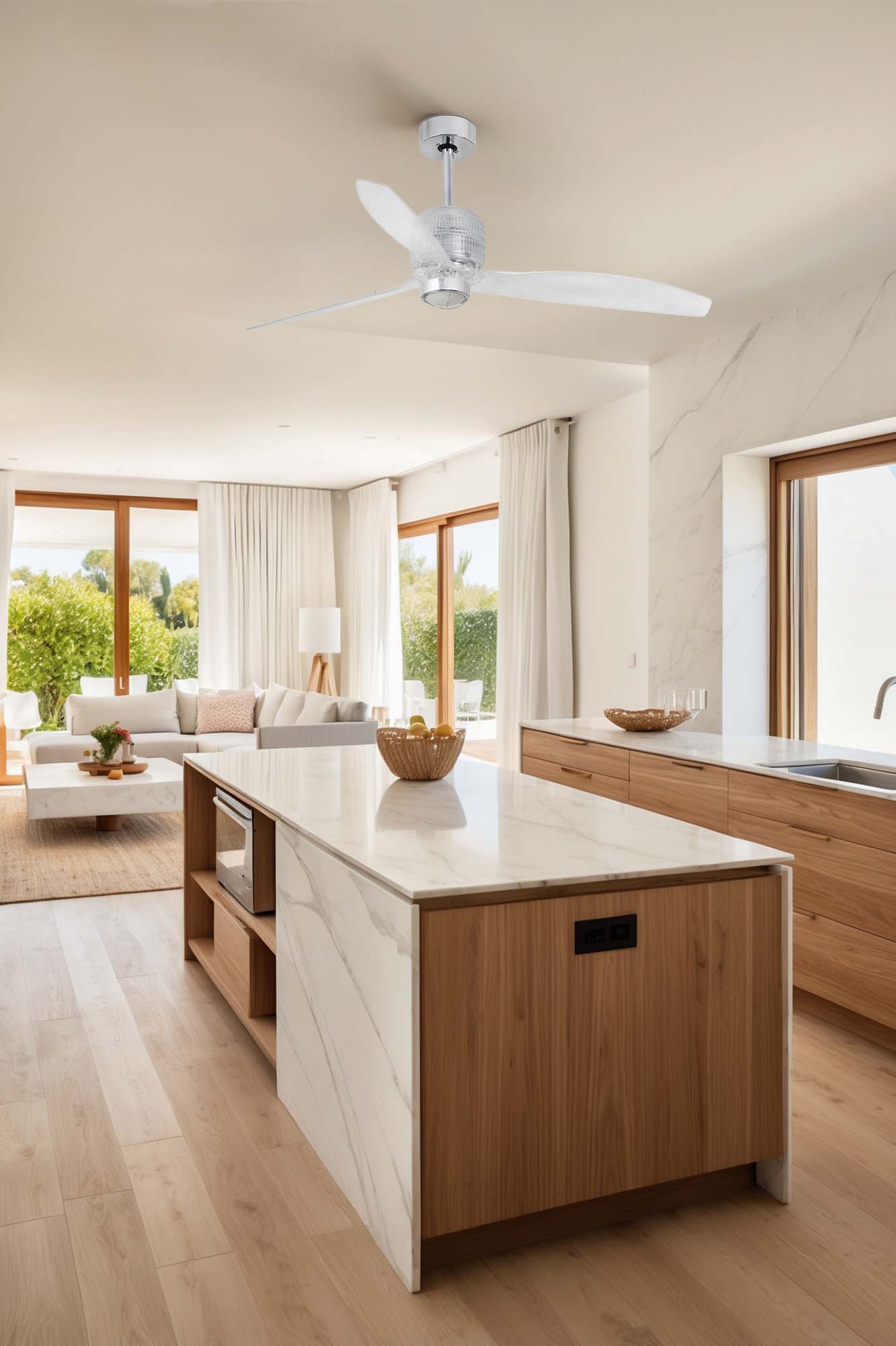 Faro Deco Fan Cromo Eleganza e Funzionalita