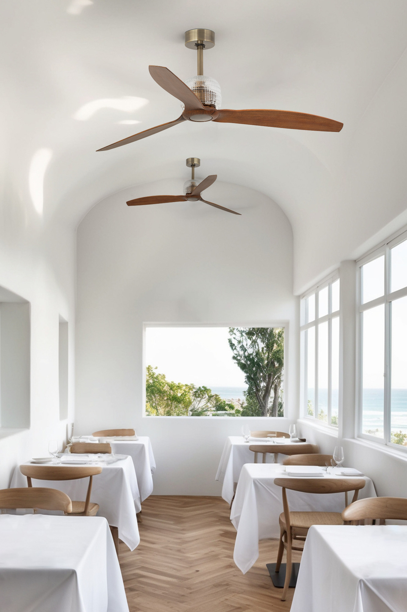 Ventilatore Senza Luce Deco Fan Ottone