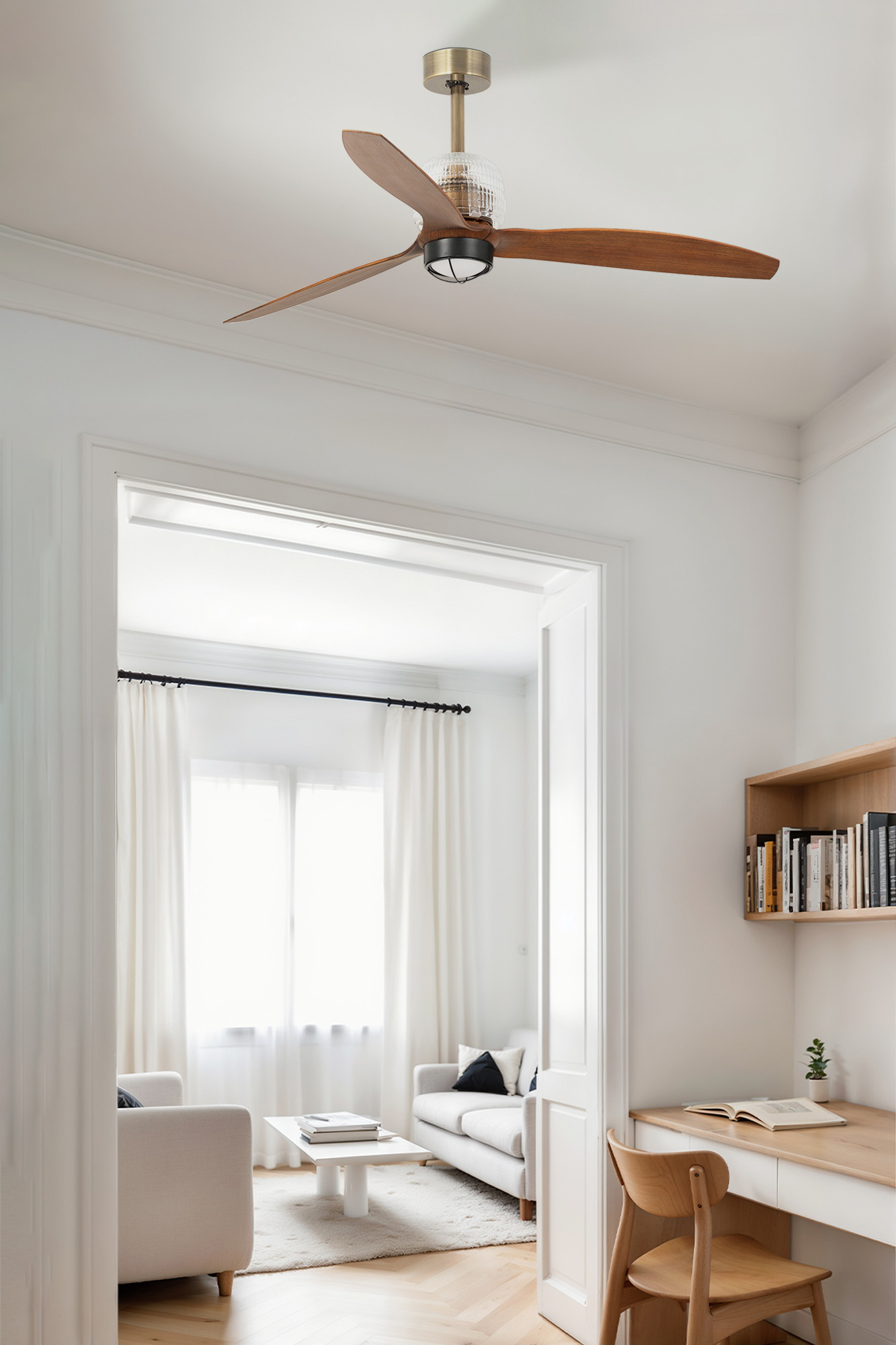Faro Deco Fan Oro Viejo Eleganza e Qualita