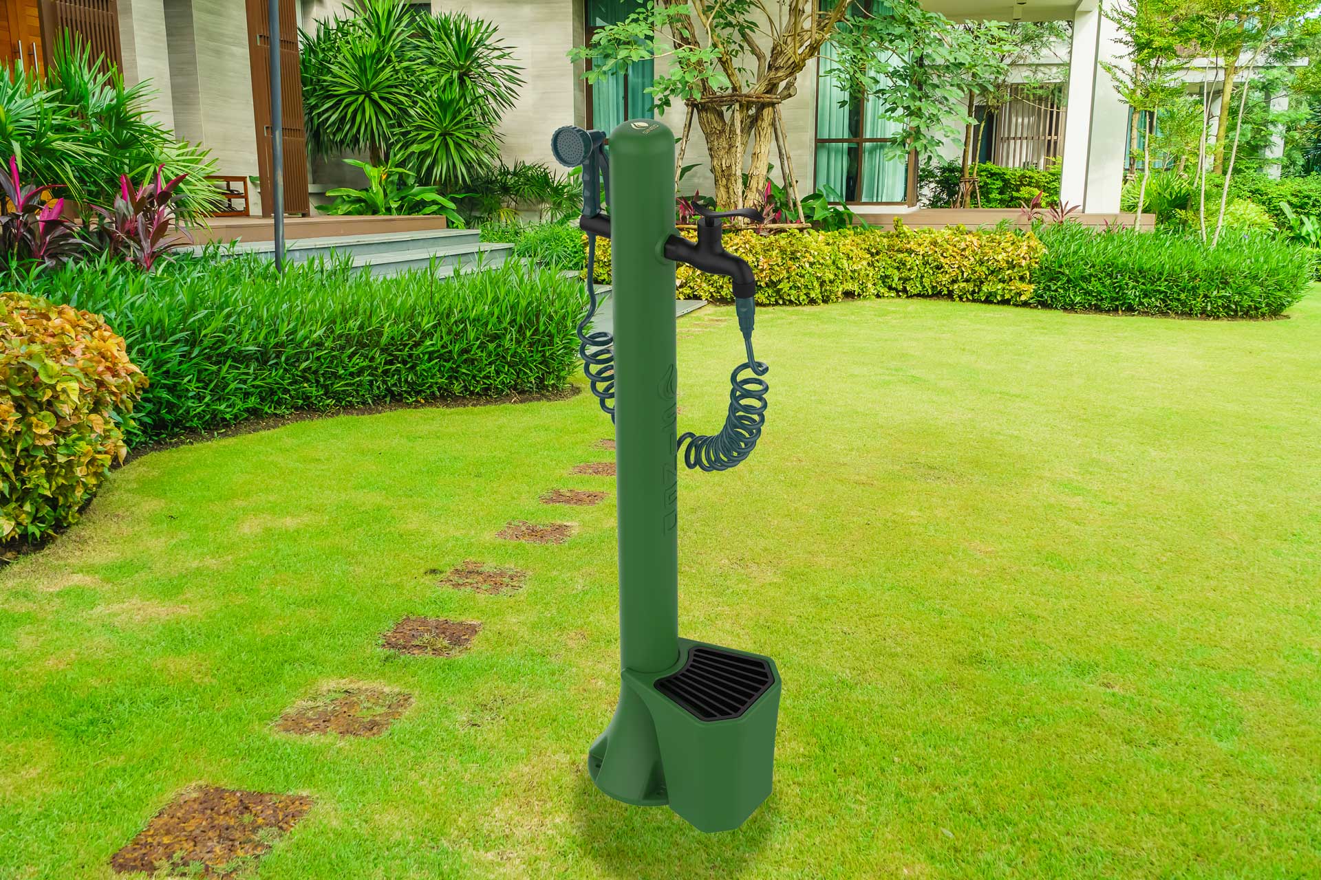 Punto acqua verde per giardino