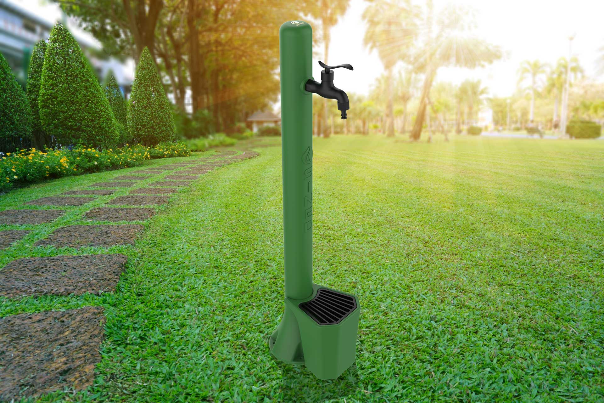 Kit de fuente verde con cubo