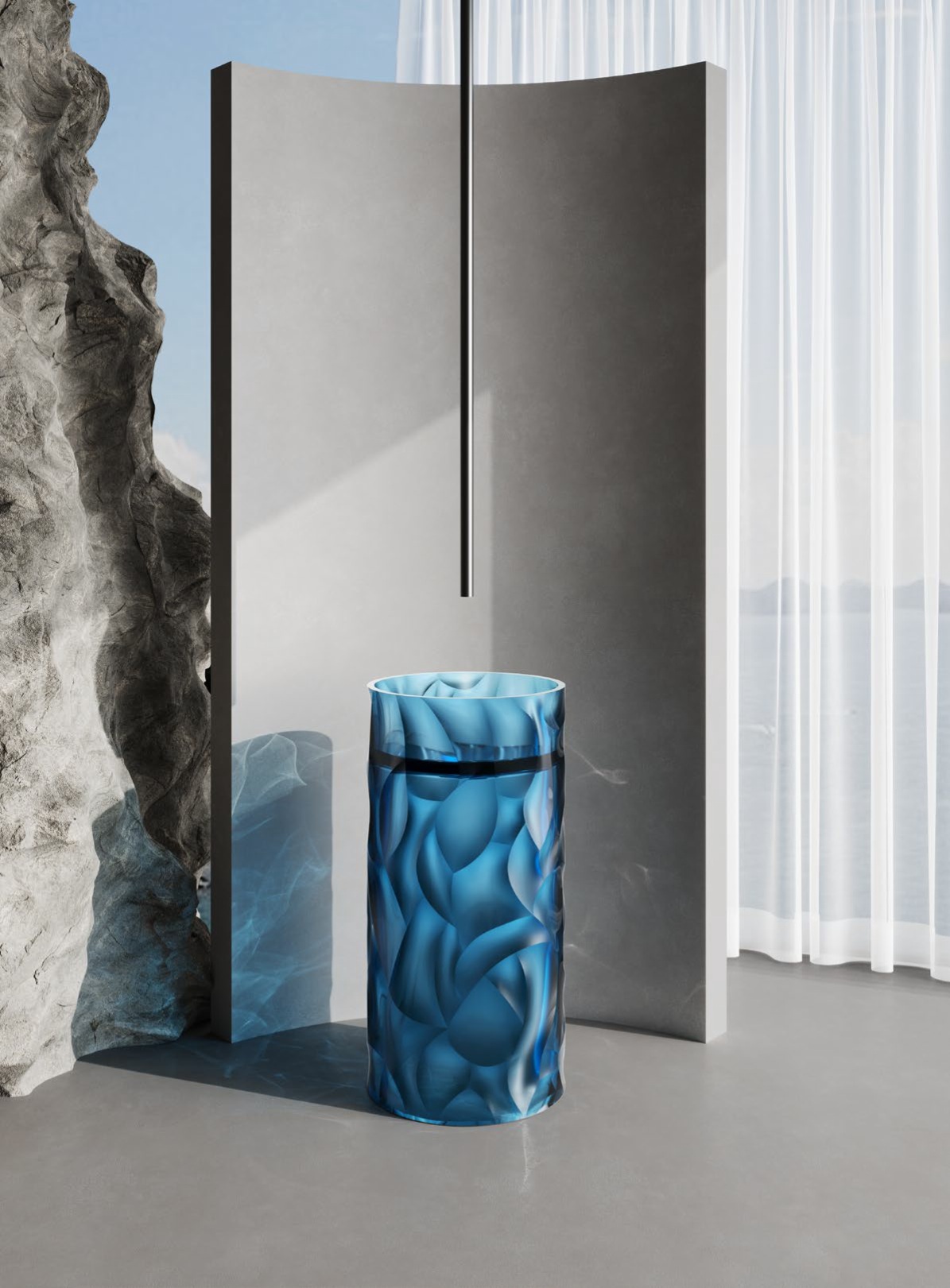 Lavandino free standing Sined Zefiro Blu
