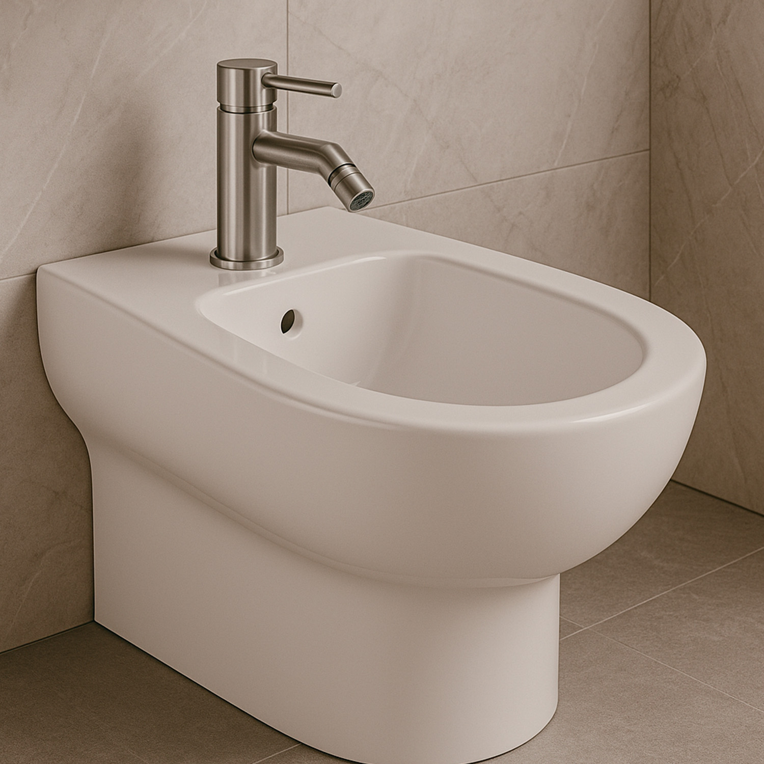 Rubinetto miscelatore Bidet inox 316L