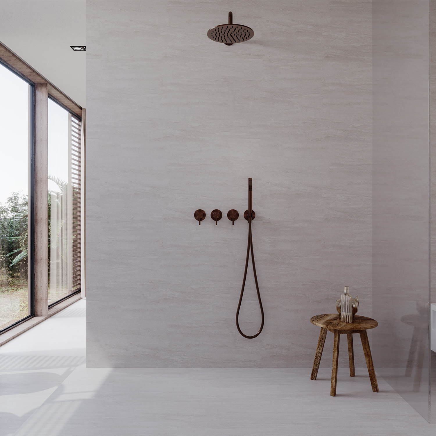 Wallmounted Mixer With Shower Attachment