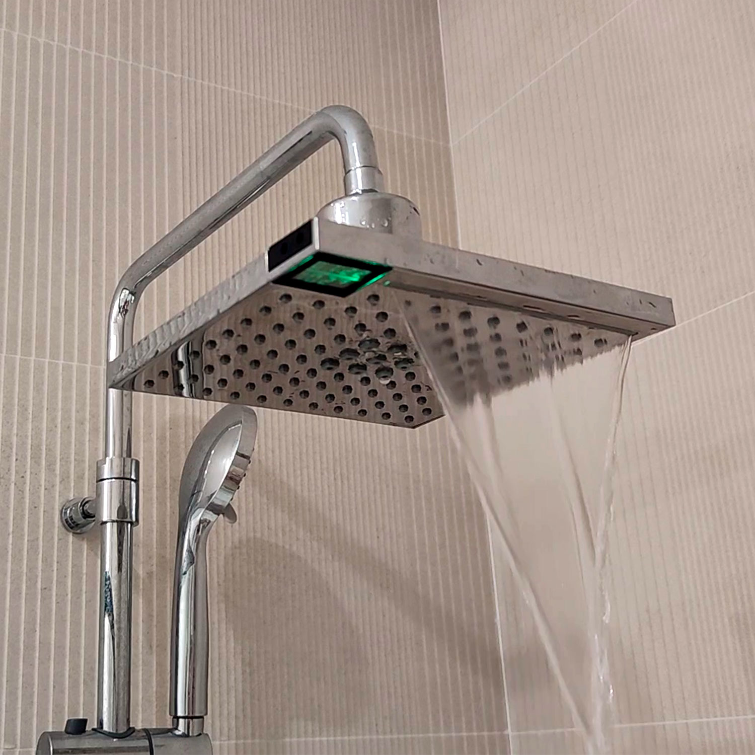 Soffione Doccia Con Termometro Lcd