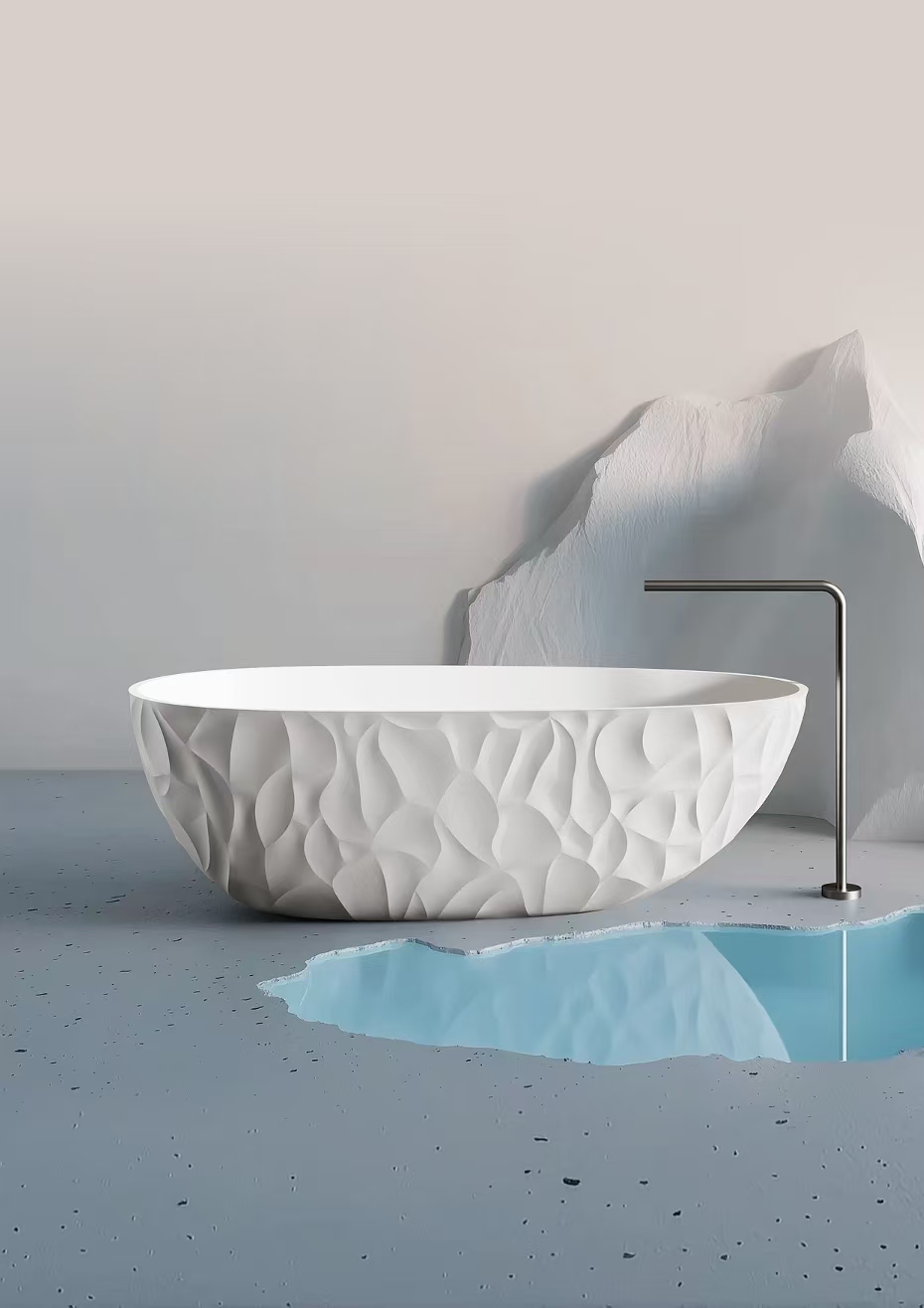Vasca da Bagno Bianca Sined Zefiro