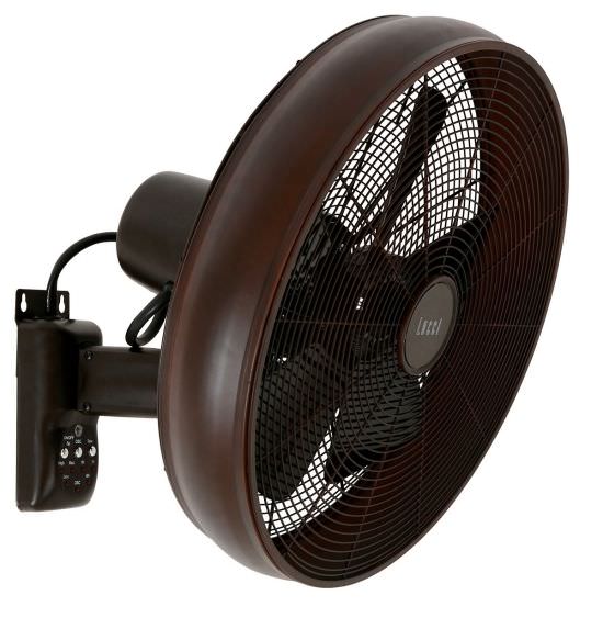 Bronze XUNMAIFLB Ventilatore da Parete 3 velocità Ventilatore da Parete con Telecomando Oscillante Silenzioso A Risparmio Energetico da 16 Pollici per Uso Domestico Retro 