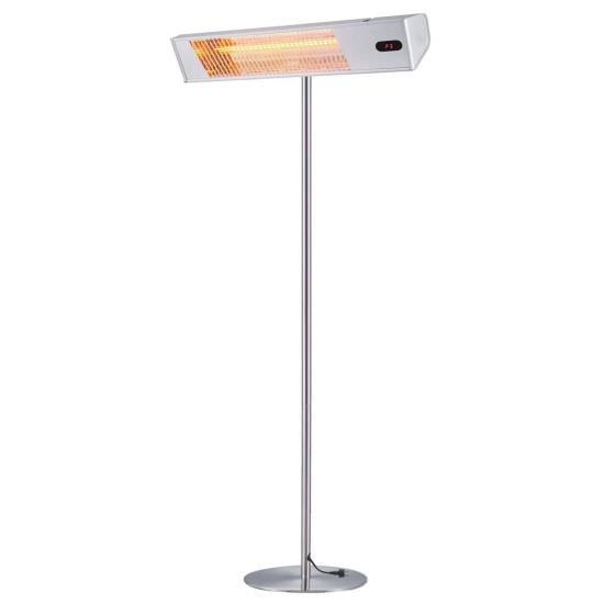 Outdoor infrared heater with pole