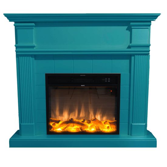 Turquoise Furniture Fireplace