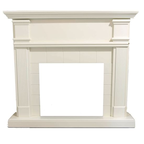 Cream White Fireplace Frame