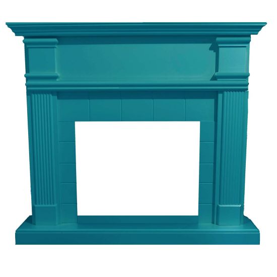 Habillage De Chemine Bleu Turquoise