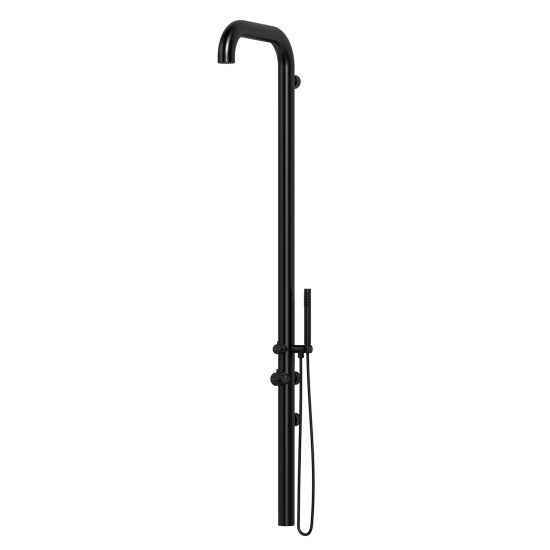 Black Outdoor Wall Shower
