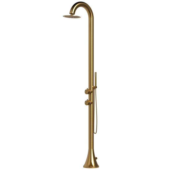 Gold Color Shower In Nautical Stainless