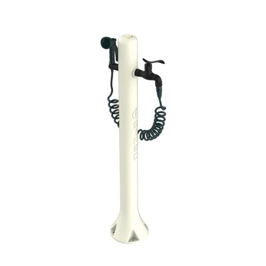 Outdoor White Drinking Fountain