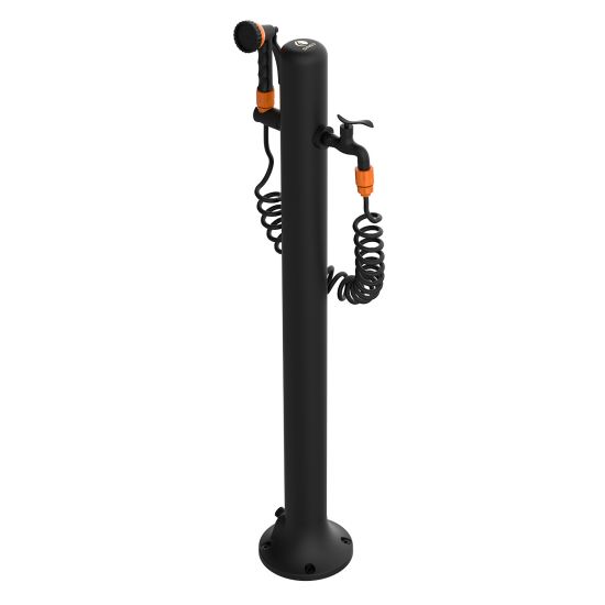 Black Aluminum Garden Fountain Si
