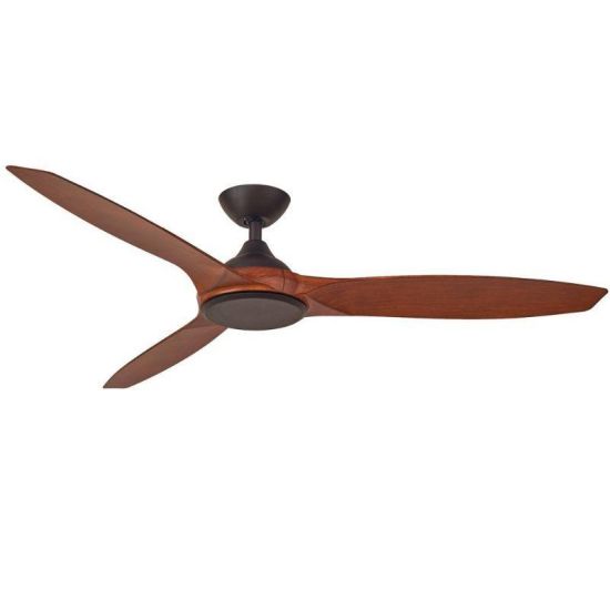Ventilatore nero e marrone senza luce Ventilatore nero e marrone senza luce