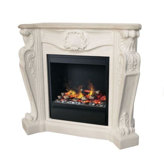 Stone Frame Electric Fireplace