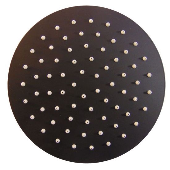 Round Matt Black 6 Inch Shower Head