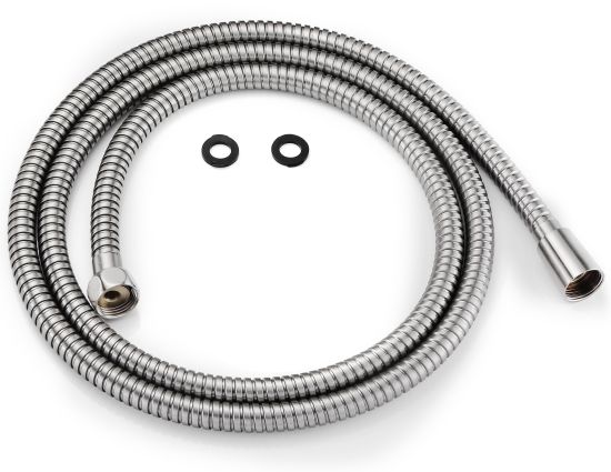 Tubo Flessibile Nero Per Docce Inox