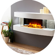 Wall fireplaces