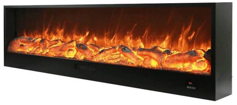 Amiata cheminée électrique murale encastrée 180cm flamme LED 1500W