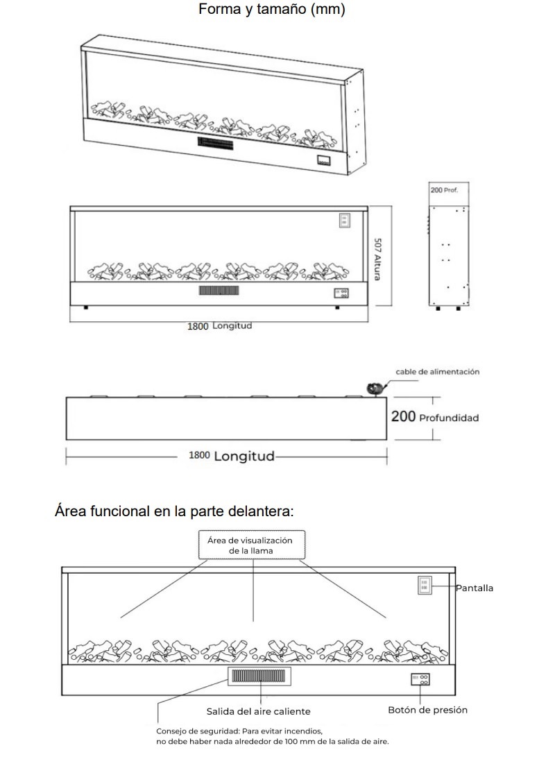 CHIMENEA AMIATA 180