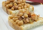 Bruschetta fglioli e acciughe